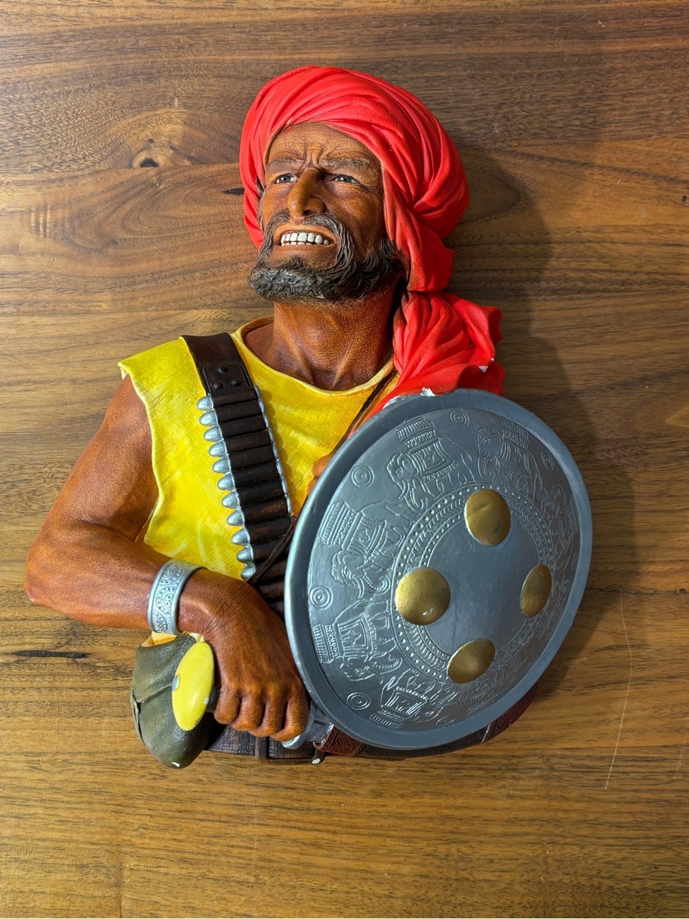 Bossans England 1967 Pathan chalkware wall hanging sculpture